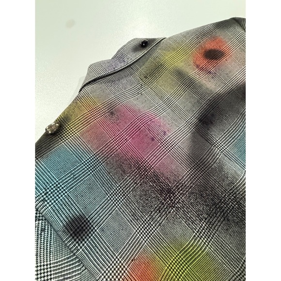 Artsy Painted and Embellished Blazer Art to Wear Jacket Womens Sz 8 (177) - Picture 4 of 12